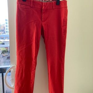 Banana republic Sloan cropped pants- petite- red